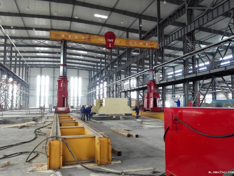 大型冲压机组装底座